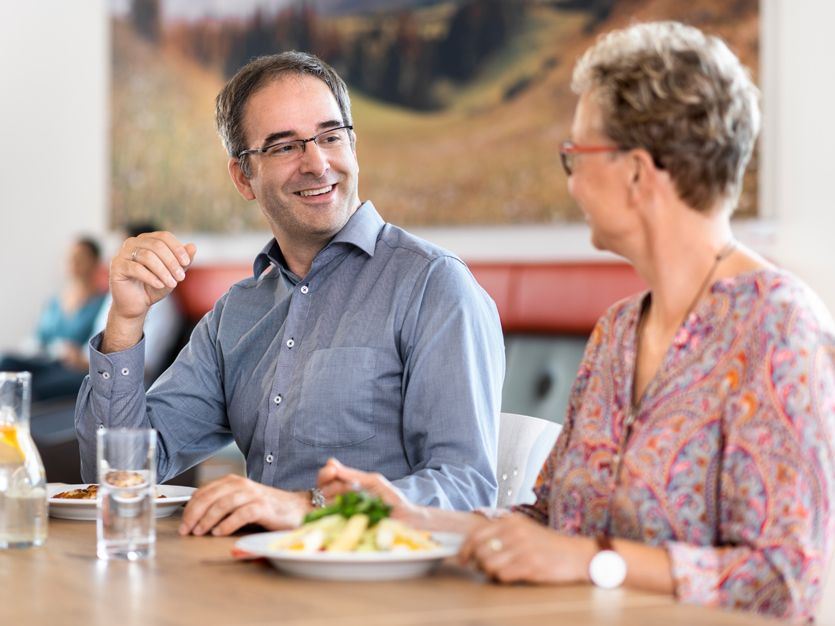With lunch in the cozy break area, CODESYS takes excellent care of its employees' physical well-being.